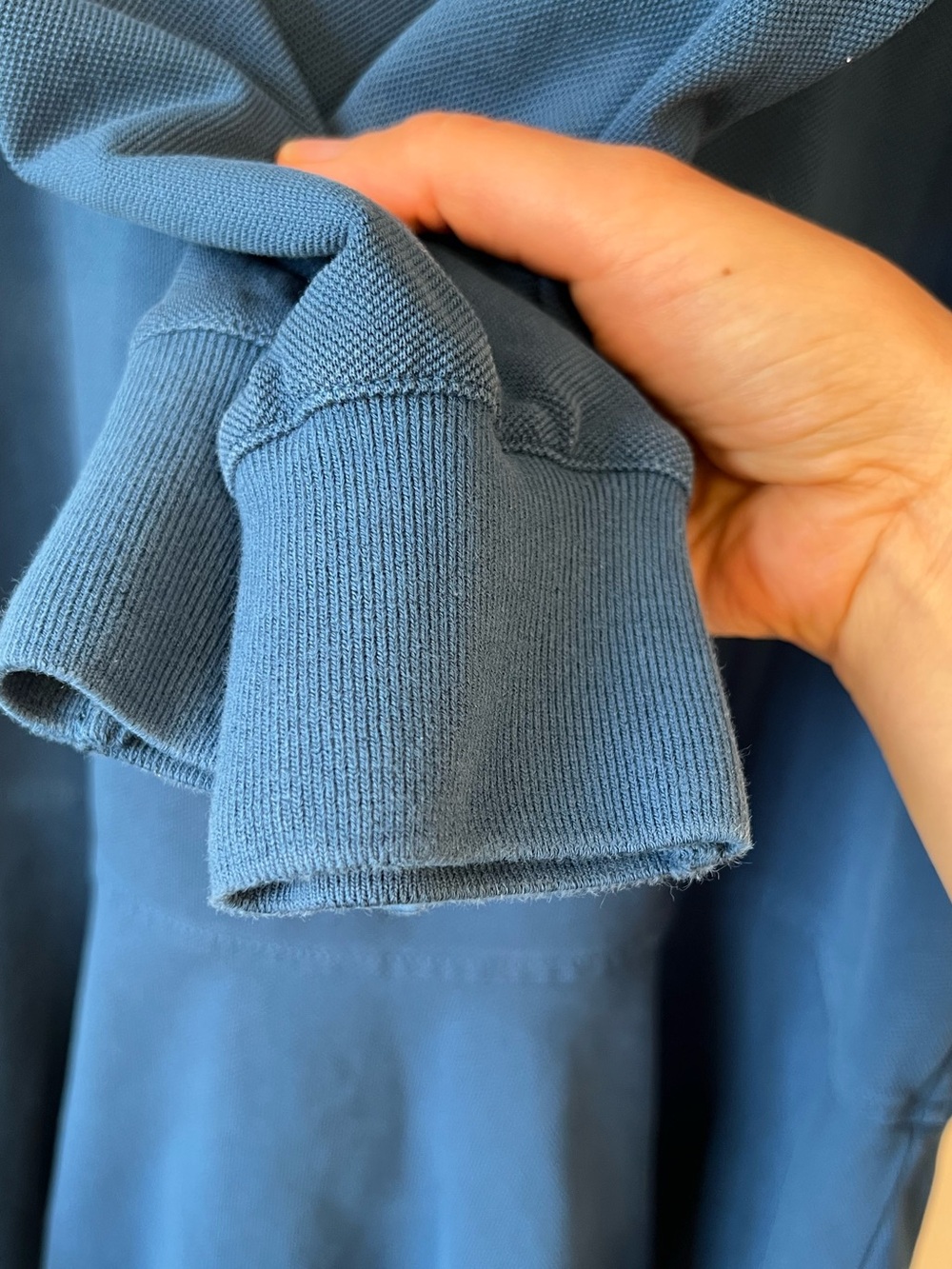 Tuckernuck Long Sleeve Pique May Polo Dress Poseidon Blue Small - Picture 9 of 15